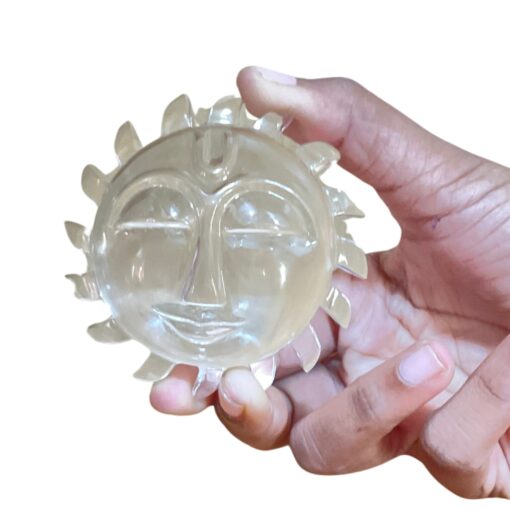 Crystal Sphatik Surya - 3 Inches - ( 148 Gram )