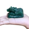 Green Jade Margatha Nandi 123 Gram - 1.75 Inches