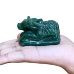 Green Jade Margatha Nandi 123 Gram - 1.75 Inches