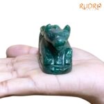 Green Jade Margatha Nandi 120 Gram - 1.75 Inches