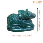 Green Jade Margatha Nandi 120 Gram - 1.75 Inches