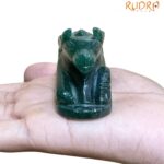 Green Jade Margatha Nandi 125 Gram - 1.75 Inches