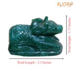 Green Jade Margatha Nandi 125 Gram - 1.75 Inches