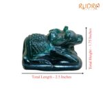 Green Jade Margatha Nandi 127 Gram - 1.75 Inches