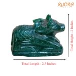 Green Jade Margatha Nandi 130 Gram - 2 Inches