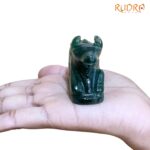 Green Jade Margatha Nandi 130 Gram - 2 Inches