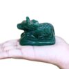 Green Jade Margatha Nandi 130 Gram - 2 Inches