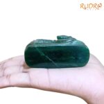 Green Jade Margatha Nandi 135 Gram - 1.75 Inches