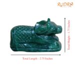 Green Jade Margatha Nandi 135 Gram - 1.75 Inches