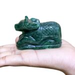 Green Jade Margatha Nandi 155 Gram - 1.75 Inches