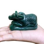 Green Jade Margatha Nandi 156 Gram - 1.75 Inches