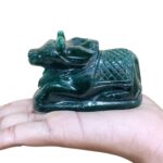 Green Jade Margatha Nandi 219 Gram - 2 Inches