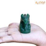 Green Jade Margatha Nandi 93 Gram - 1.75 Inches