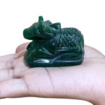 Green Jade Margatha Nandi 93 Gram - 1.75 Inches