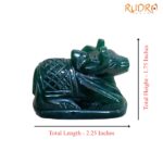 Green Jade Margatha Nandi 93 Gram - 1.75 Inches