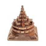 Pure Copper Hollow Meru Shree Yantra - 112 Gram