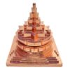 शुद्ध तांबा Solid Hollow Pure Copper Meru 3D shree yantra 4 inches - Exclusive from Rudrapuja