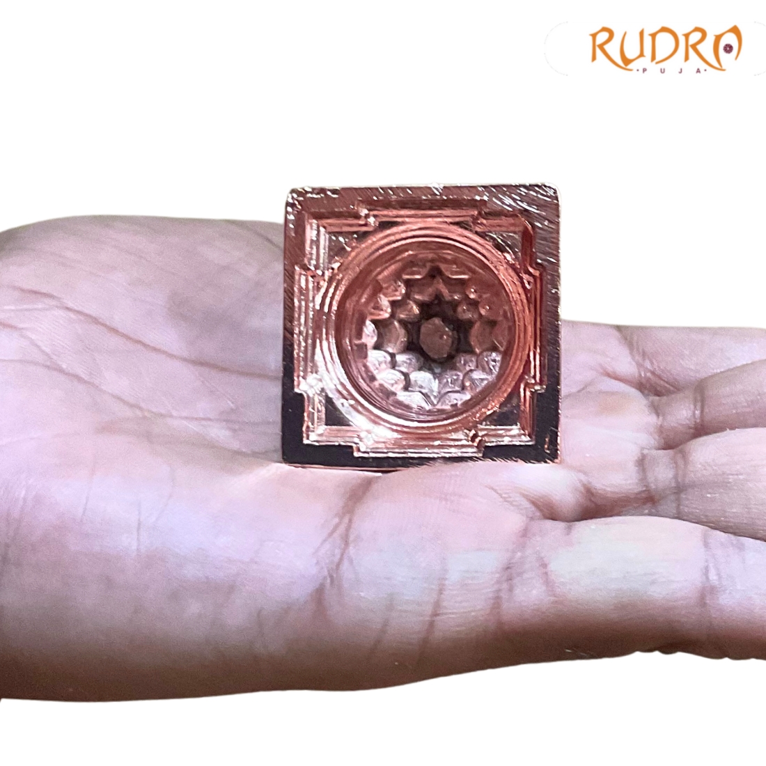 Pure Copper Hollow Meru Shree Yantra
