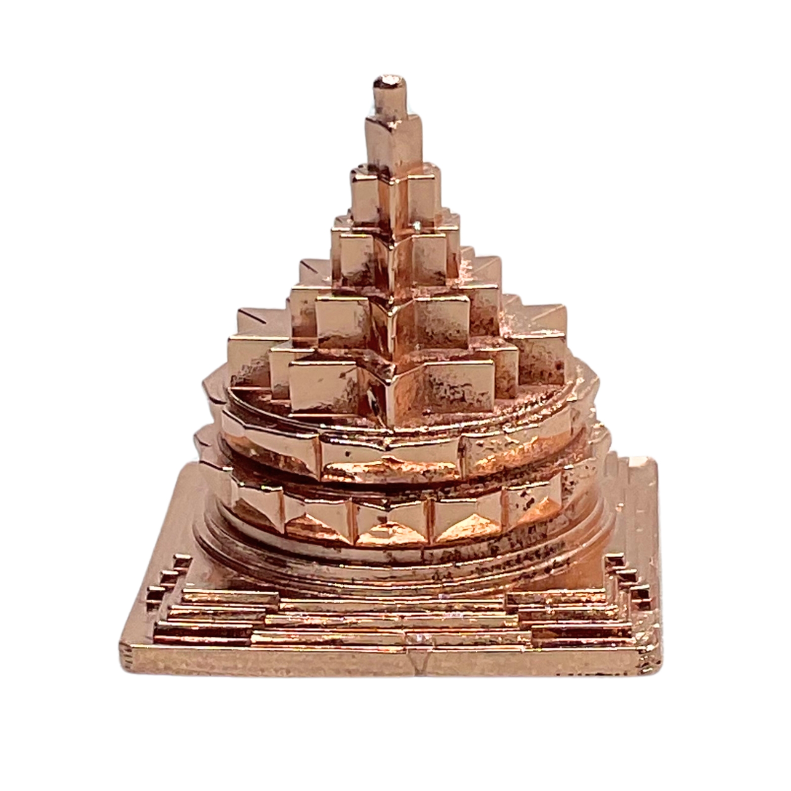 Pure Copper Hollow Meru Shree Yantra