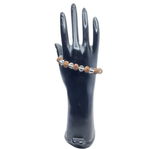 Crystal Rudraksha Bracelet - 10 MM