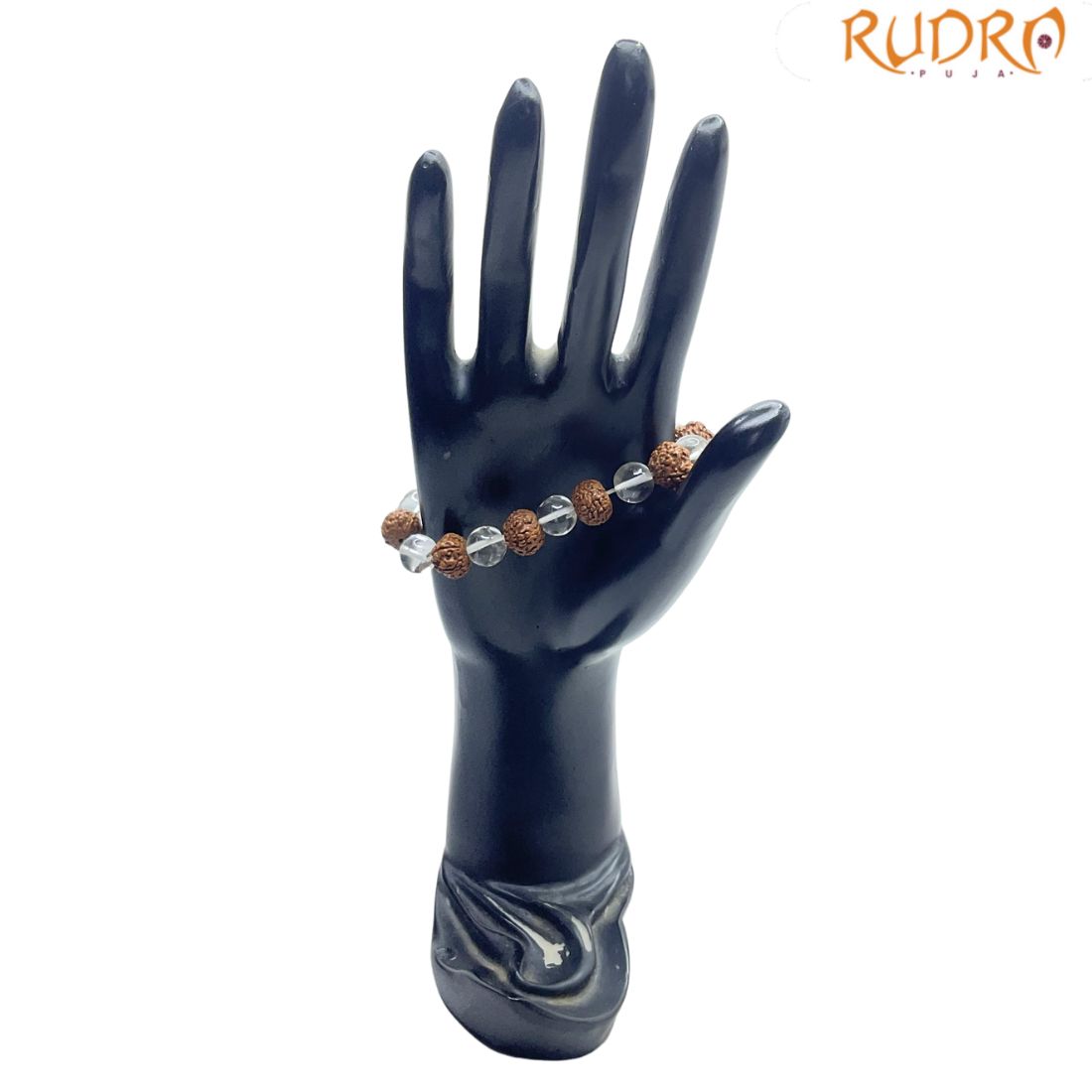 Crystal Rudraksha Bracelet - 10 MM