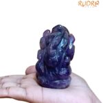 Amethyst Ganesha Idol - 3 Inches - (218 Grams )