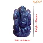 Amethyst Ganesha Idol - 3 Inches - (218 Grams )