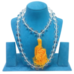 Crystal Simple Mala 16MM Beads – 108+1 Meditation & Prayer Necklace for Yoga, Mindfulness, and Spiritual Healing