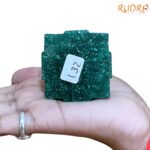 Green Jade Margatha Shree Yantra 2.25 inches (132 Grams)