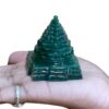 Green Jade Margatha Shree Yantra 2.25 inches (132 Grams)