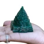 Green Jade Margatha Shree Yantra 2.25 inches (132 Grams)