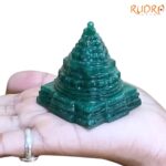 Green Jade Margatha Shree Yantra 2.25 inches (132 Grams)