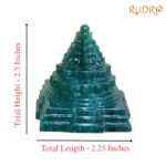 Green Jade Margatha Shree Yantra 2.5 inches (165 Grams)