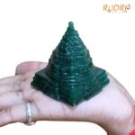 Green Jade Margatha Shree Yantra 2.5 inches (166 Grams)