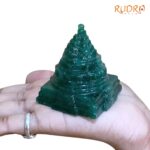 Green Jade Margatha Shree Yantra 2.5 inches (166 Grams)