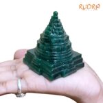 Green Jade Margatha Shree Yantra 3 inches (203 Grams)
