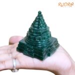 Green Jade Margatha Shree Yantra 3 inches (203 Grams)