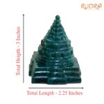 Green Jade Margatha Shree Yantra 3 inches (203 Grams)