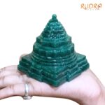 Green Jade Margatha Shree Yantra 3 inches (368 Grams)