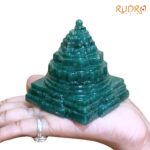 Green Jade Margatha Shree Yantra 3 inches (368 Grams)