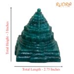 Green Jade Margatha Shree Yantra 3 inches (368 Grams)