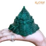 Green Jade Margatha Shree Yantra 3 inches (410 Grams)