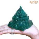 Green Jade Margatha Shree Yantra 3 inches (410 Grams)