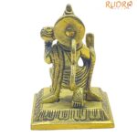 Hanuman Sitting Brass Idol - 3.75 inches ( 420 Grams )