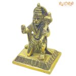 Hanuman Sitting Brass Idol - 3.75 inches ( 420 Grams )