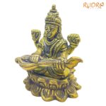 Saraswati Idol in Brass - 3 Inches ( 262 Grams )