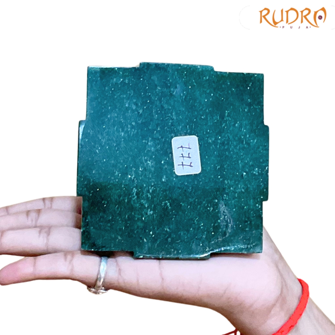 Green Jade Margatha Shree Yantra 4 inches (777 Grams)