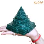 Green Jade Margatha Shree Yantra 4 inches (777 Grams)