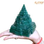 Green Jade Margatha Shree Yantra 4.25 inches (872 Grams)