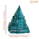 Green Jade Margatha Shree Yantra 4.25 inches (872 Grams)